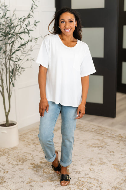 Take It Easy Slouchy Tee in Ivory