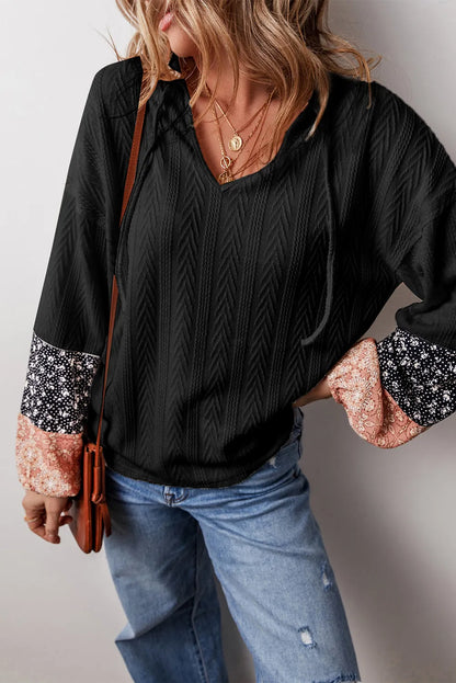 PREORDER: Textured Fall Floral Top