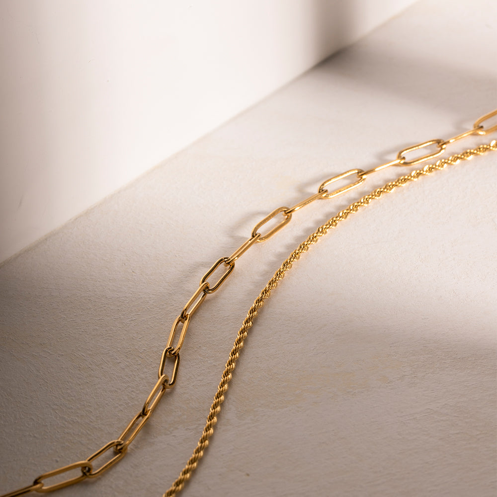 PREORDER: 18K Gold-Plated Double Layered Necklace