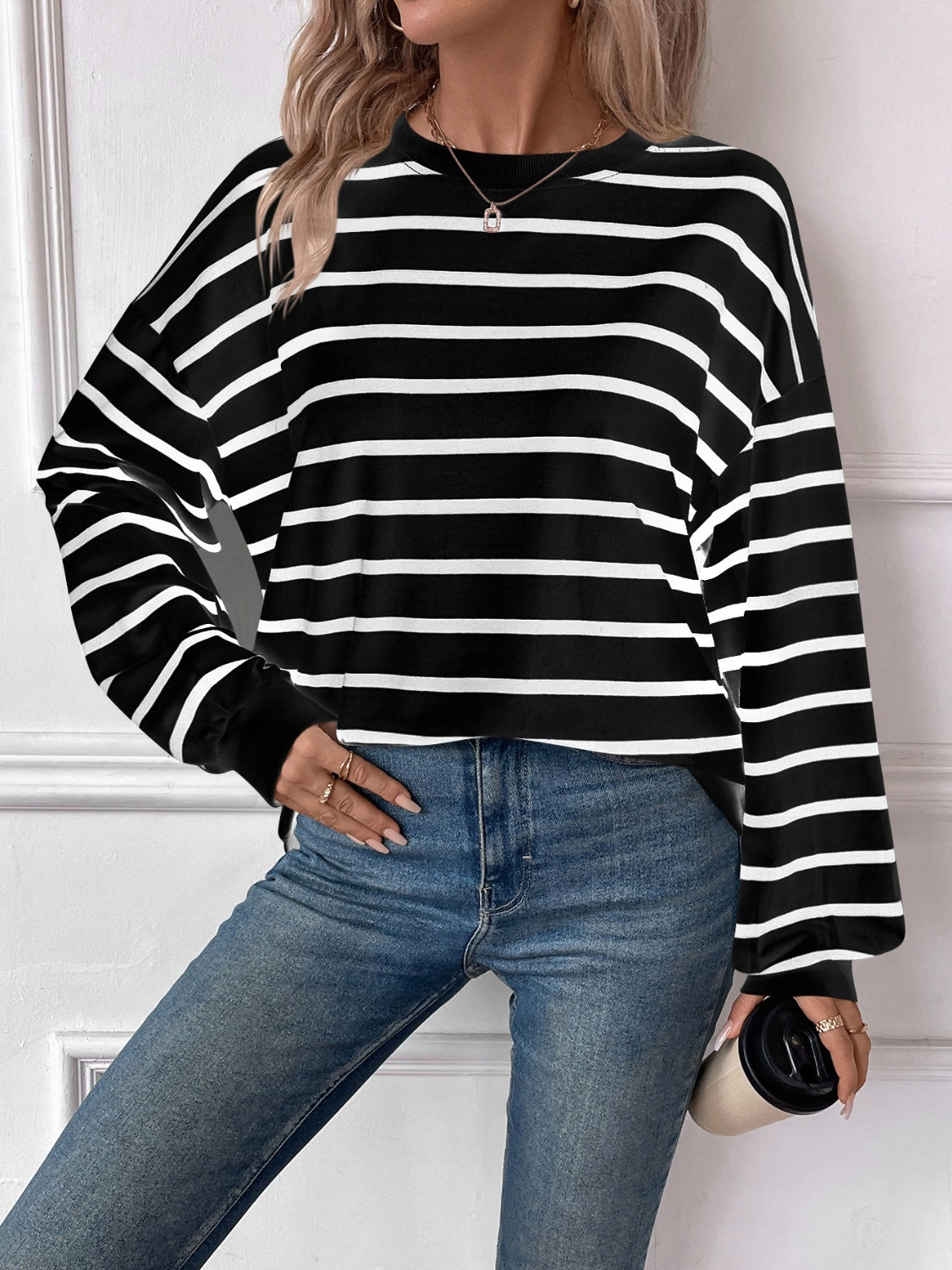 PREORDER: Oversized Striped Pullover in Three Colors