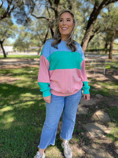 Finnley Colorblock Pullover in Four Colors