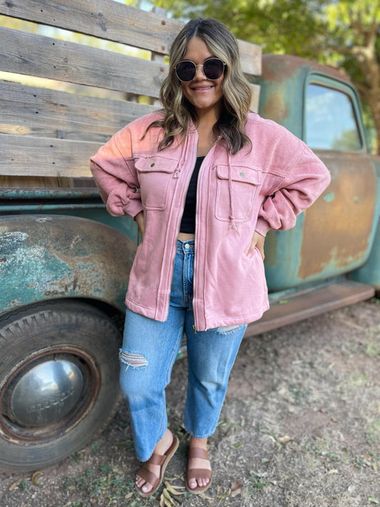PREORDER: Blush Carson Hooded Jacket