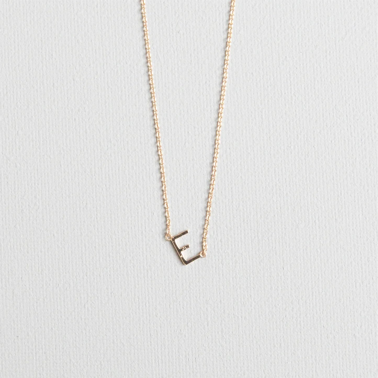 Initial Necklace In Gold