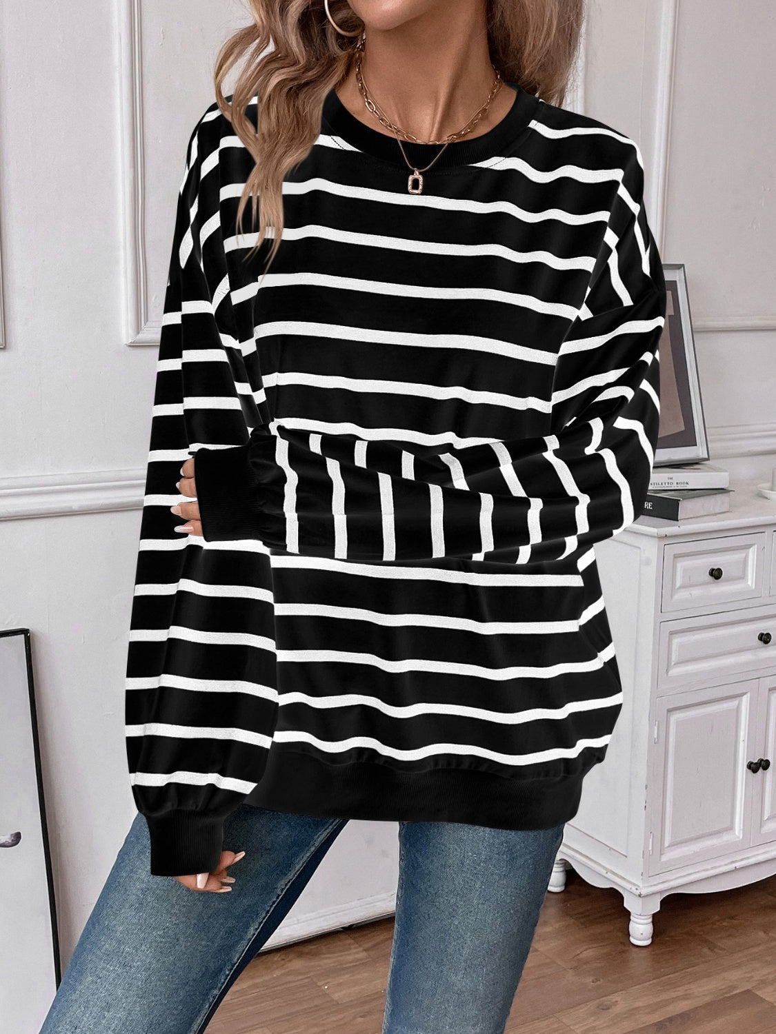 PREORDER: Oversized Striped Pullover in Three Colors