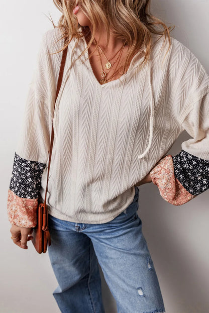 PREORDER: Textured Fall Floral Top