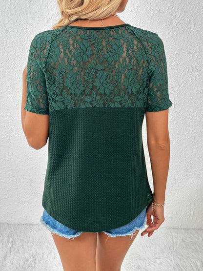 PREORDER: Lace Detail V-Neck