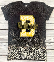 Bleached Leopard School tee preorder (adult and youth)