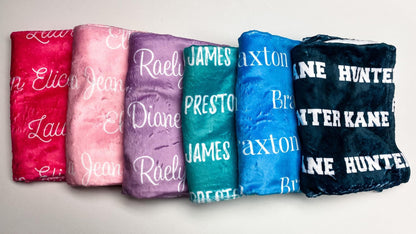 Toddler Name Blanket preorder