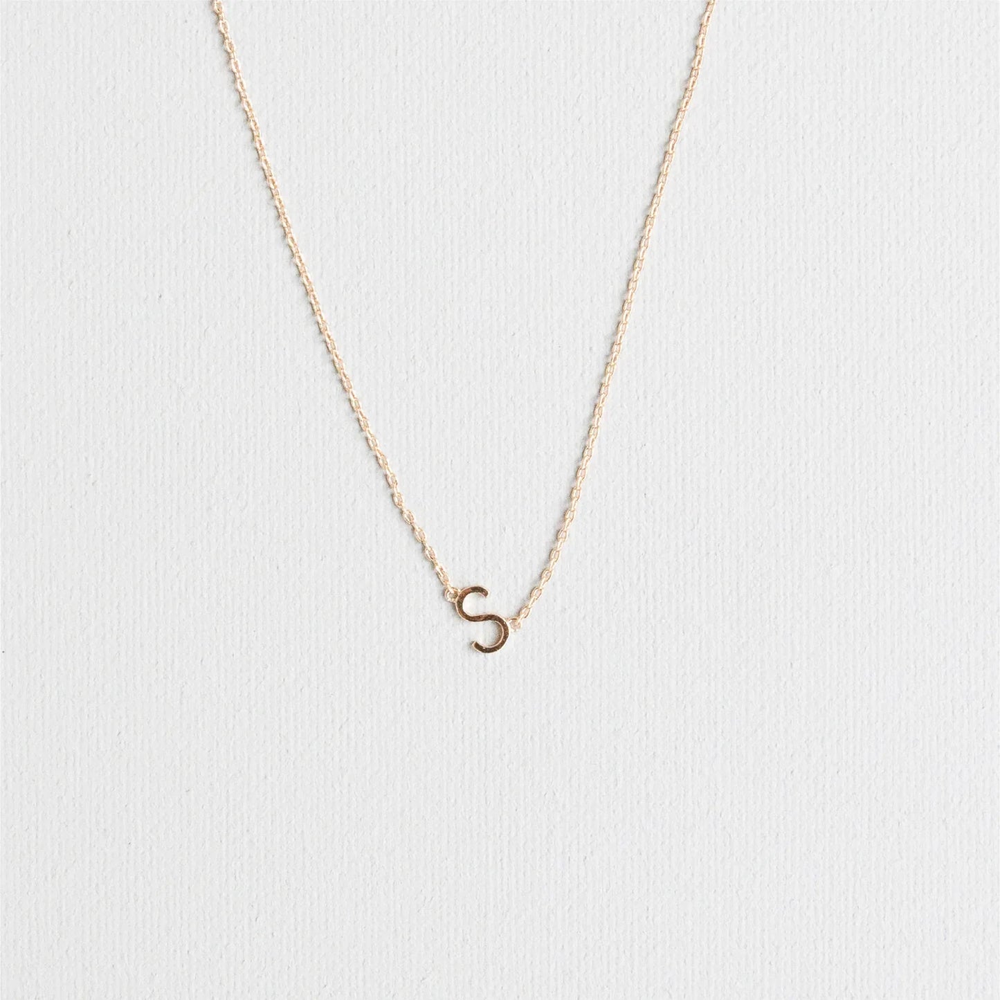 Initial Necklace In Gold