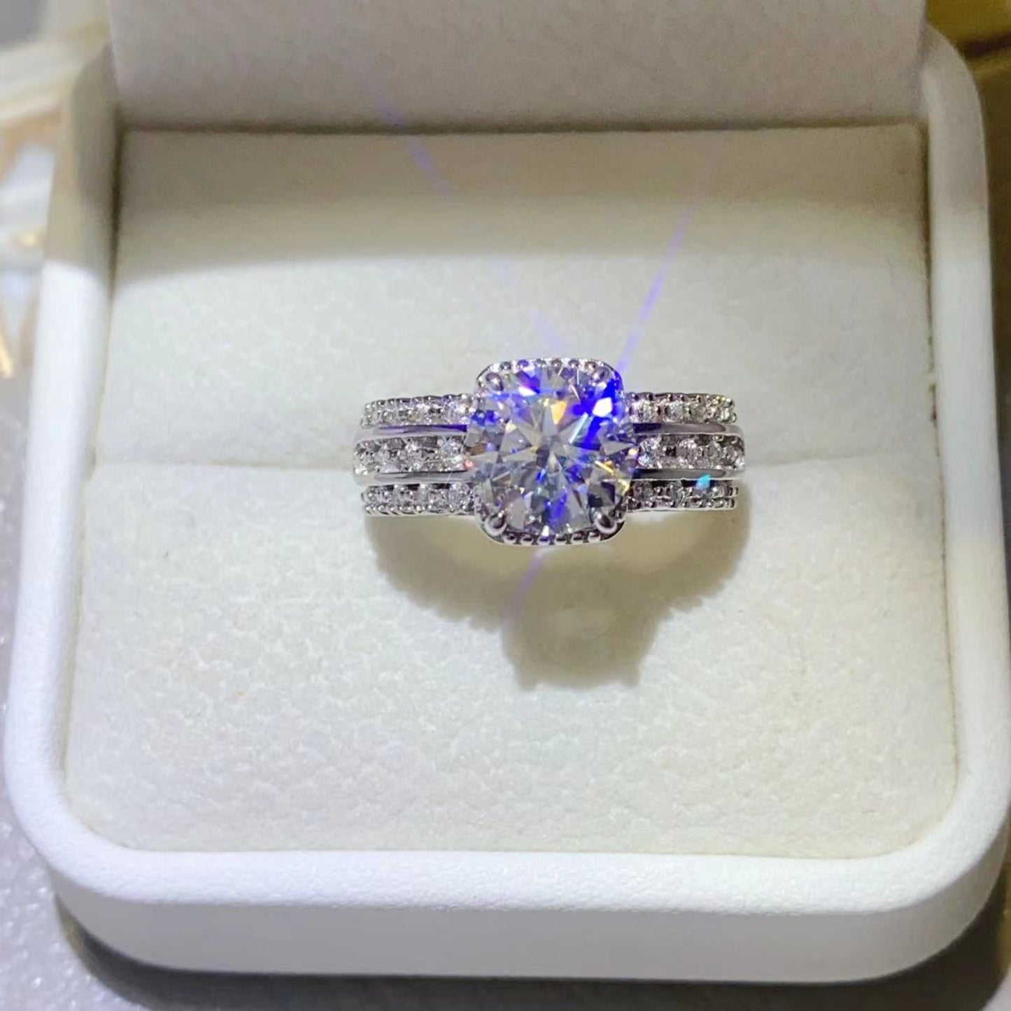 2 Carat Moissanite Ring