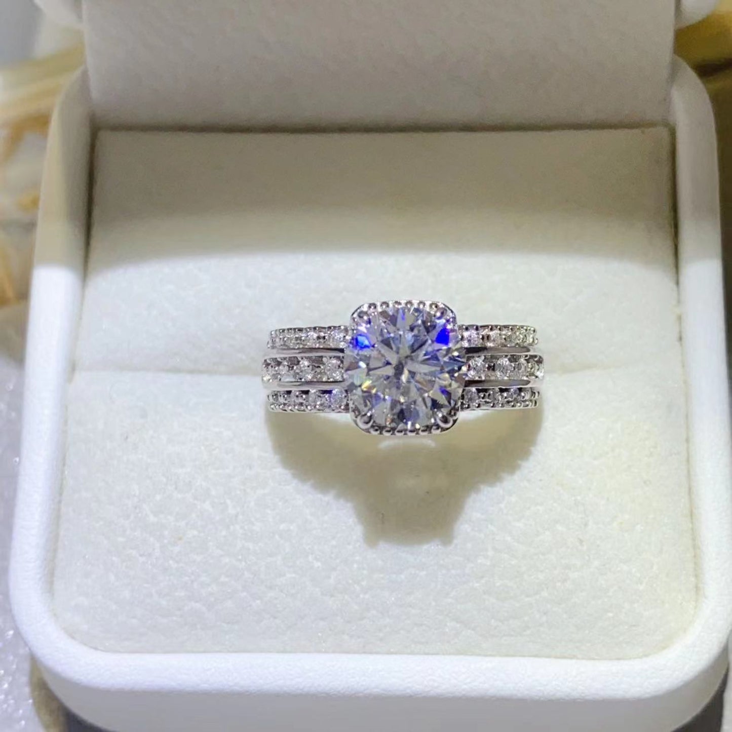 2 Carat Moissanite Ring