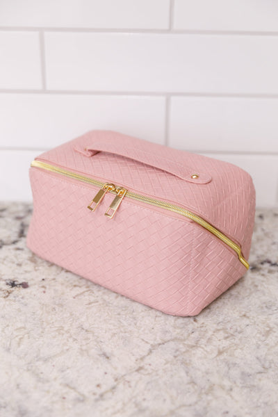 New Dawn Large Capacity Cosmetic Bag in Pink
