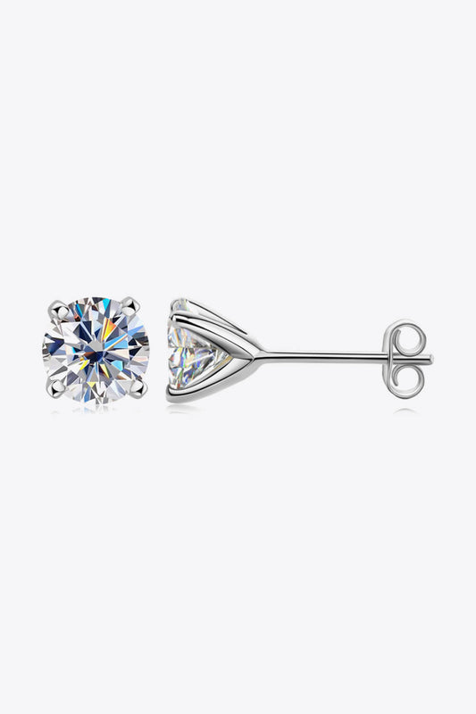 1 Carat Total Moissanite Stud Earrings Preorder