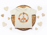 Floral Peace Sign tee preorder