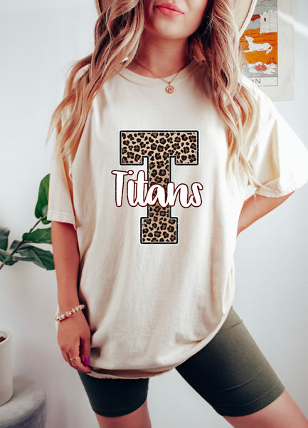 Titans on Comfort Colors- ivory tee or long sleeve preorder